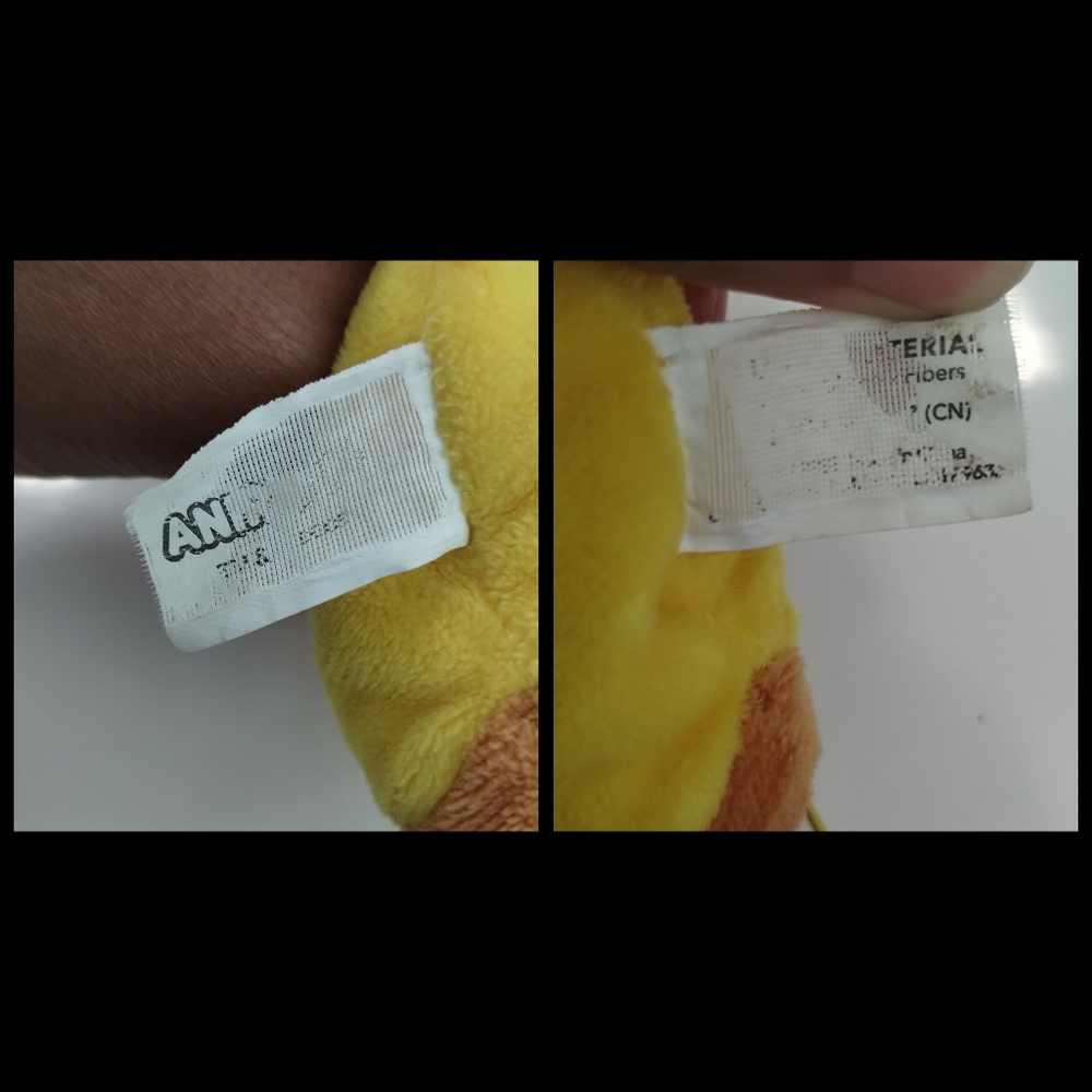 Anirollz 3" Plush Keychain Pandaroll with Banana Blanket Soft Stuffed Animal - Picture 11 of 11